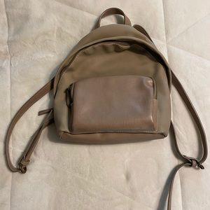 Leather backpack purse